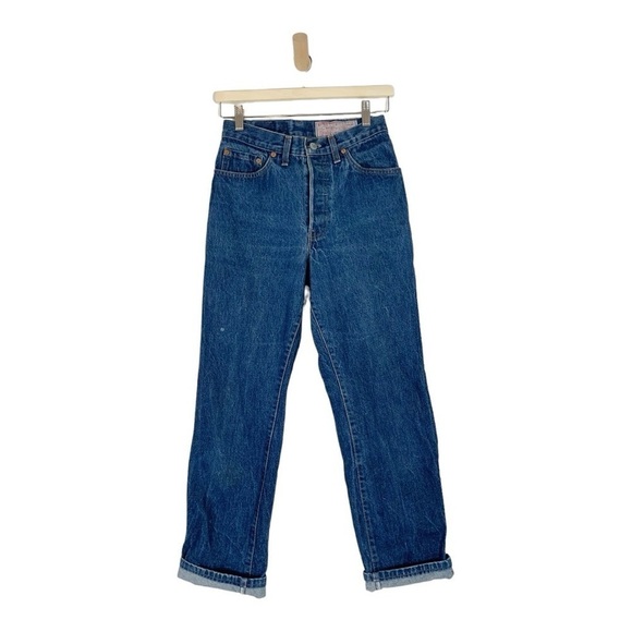 Vintage levi's 501 1987 High Waist Straight Leg Jeans Size 26 - Picture 1 of 9